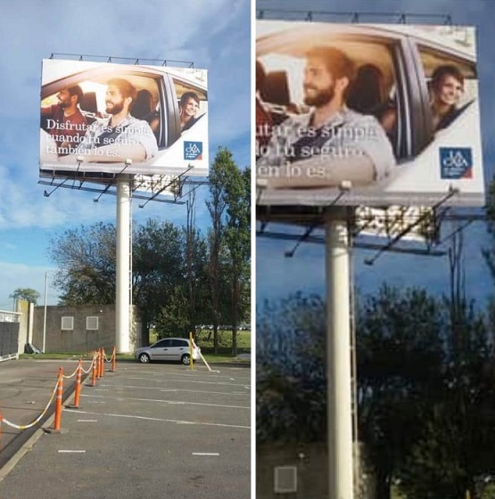 Gigantografía en centro comercial