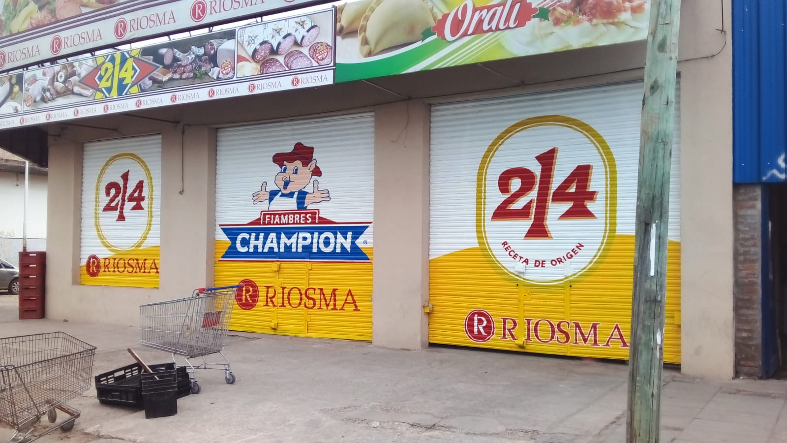 Intervención artística en muro